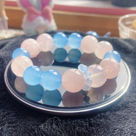 Cotton Sky & Whisper Rose Bracelet